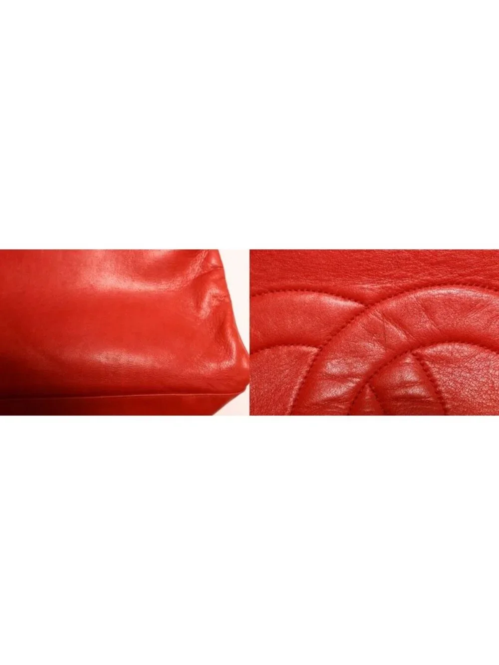 Chanel Lambskin Red Tote Bag